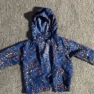 Patagonia Kids Rain Jacket Hooded Waterproof Shell Multicolor